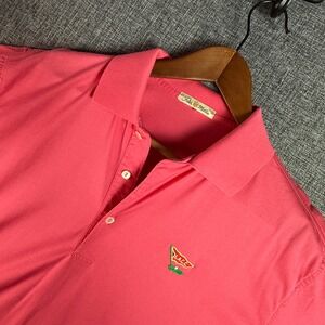Peter Millar Pink LACC Los Angeles Country Club Cotton Polo Shirt MEN